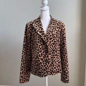 Kate Hill Leopard Print Blazer